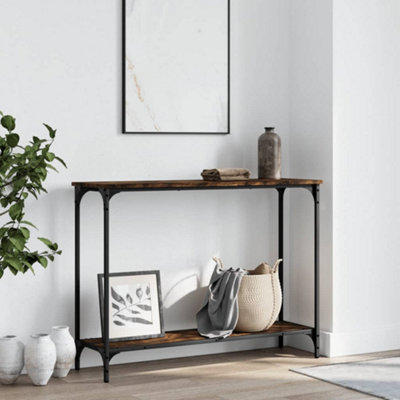 Vidaxl Console Table Smoked Oak 101X30.5x75 Cm Engineered Wood