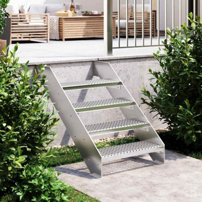 B&Q -  Grate Step 60X24X7 Cm Galvanised Steel Grate Steps