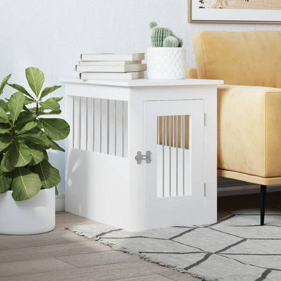 Vidaxl (White, 45 X 62 X 59 Cm) Dog Crate Furniture Pet Doghouse Dog Kennel Dog Cage Engineered Wood - Image 5