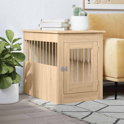 Vidaxl Dog Crate Furniture Sonoma Oak 55X80X68 Cm Engineered Wood from B&Q