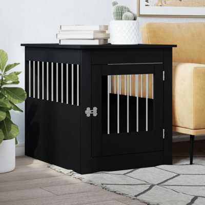 B&Q -  Dog Crate Furniture Black 64.5X80X71 Cm Engineered Wood