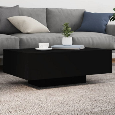 B&Q -  Coffee Table With Led Lights Black 85X55X31 Cm