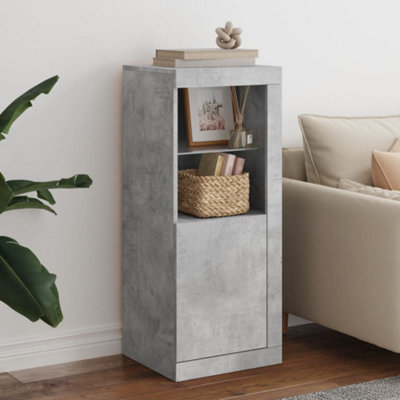 B&Q -  Sideboard With Led Lights Concrete Grey 41X37X100 Cm