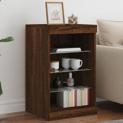 B&Q -  Sideboard With Led Lights Brown Oak 41X37X67 Cm
