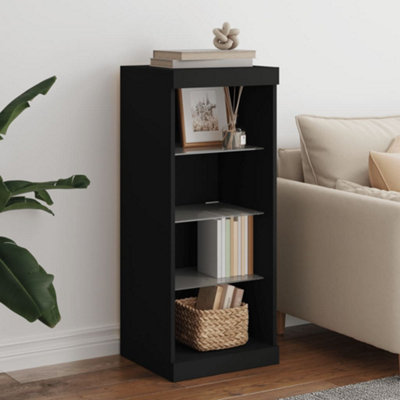 Vidaxl Sideboard With Led Lights 41X37x100 Cm Black