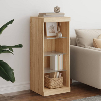 B&Q -  Sideboard With Led Lights Sonoma Oak 41X37X100 Cm