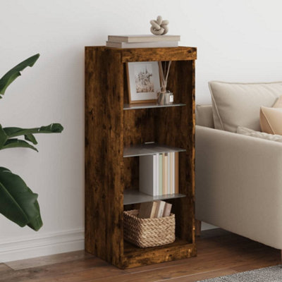 Vidaxl Sideboard With Led Lights Cupboard Highboard Storage Cabinet Smoked Oak - Image 4