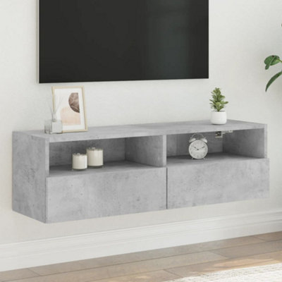 Vidaxl Tv Wall Cabinet Concrete Grey 100X30X30 Cm Engineered Wood from B&Q