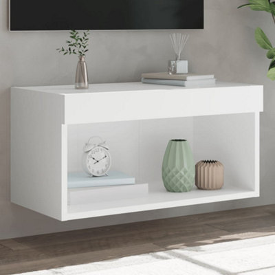 B&Q -  Tv Cabinet With Led Lights White 60X30X30 Cm