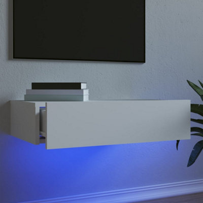 Vidaxl (White, 60 X 35 X 15.5 Cm/ 1 Pcs) Tv Cabinets With Led Lights Hifi Cabinet Entertainment Centre Tv Unit - Image 4