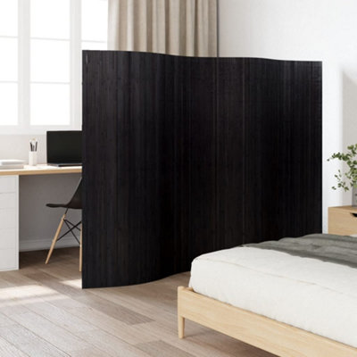 B&Q -  Room Divider Black 165X250 Cm Bamboo