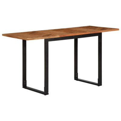 Vidaxl Dining Table 140X70x75 Cm Solid Wood Acacia - Image 3