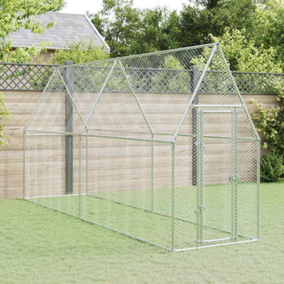 B&Q -  Chicken Cage Silver 400X100X190 Cm Galvanised Steel