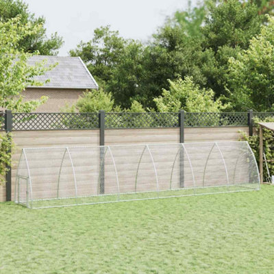B&Q -  Chicken Cage Silver 600X105X120 Cm Galvanised Steel