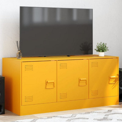 Vidaxl Tv Cabinet Mustard Yellow 99X39X44 Cm Steel from B&Q