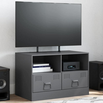 Vidaxl Tv Cabinet Anthracite 67X39X44 Cm Steel from B&Q