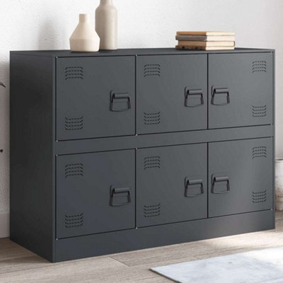 Vidaxl Sideboard Anthracite 99X39X73 Cm Steel from B&Q