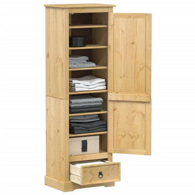 B&Q -  Wardrobe Corona 55X38X170 Cm Solid Wood Pine