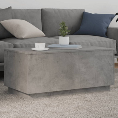 B&Q -  Coffee Table With Led Lights Concrete Grey 90X50X40 Cm