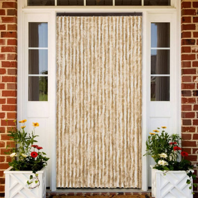 B&Q -  Fly Curtain Beige 100X200 Cm Chenille