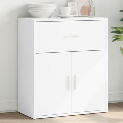 Vidaxl (White) Sideboard Storage Cupboard Side Cabinet Highboard Black Engineered Wood - Image 5