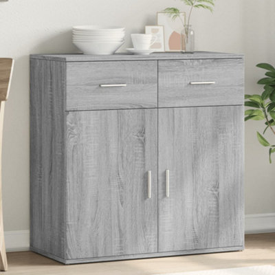 Vidaxl (Grey Sonoma) Sideboard Storage Cupboard Side Cabinet Home Highboard Engineered Wood - Image 3
