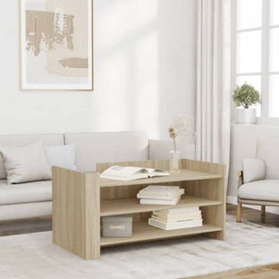 Walplus Coffee Table Sonoma Oak 100X50X50 Cm Engineered Wood