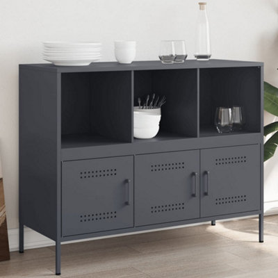 Vidaxl Sideboard Anthracite 100.5X39X79 Cm Steel from B&Q