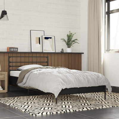B&Q -  Bed Frame Without Mattress Black 90X190 Cm Single