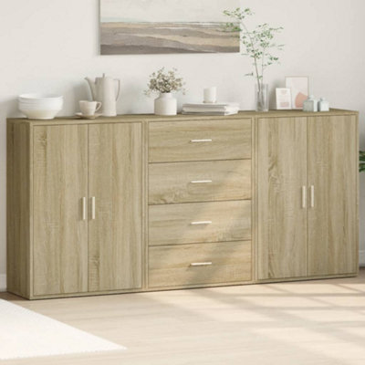 VIDAXL Sideboard - Engineered Wood - Brown - 60x31x84 cm - Image 4