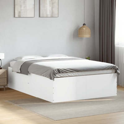 Vidaxl Bed Frame Without Mattress White 120X200 Cm, White - Image 3