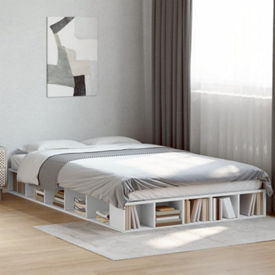 Vidaxl White Bed Frame Without Mattress 120X200 Cm