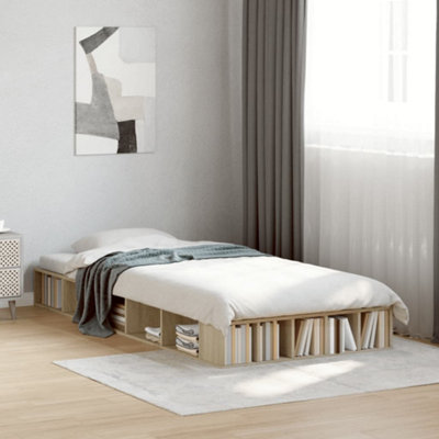 Vidaxl Bed Frame Without Mattress Sonoma Oak 100X200 Cm from B&Q
