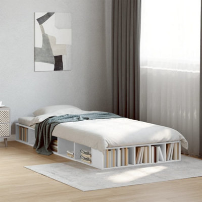 Vidaxl Bed Frame Without Mattress White 90X190 Cm Single from B&Q