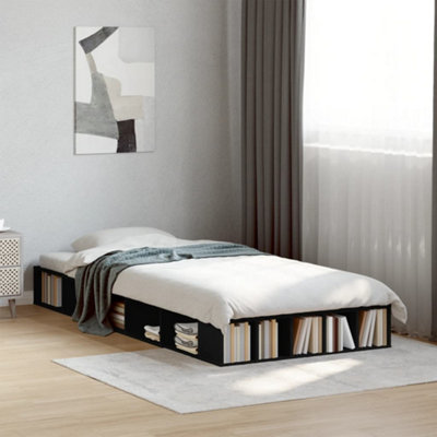 Vidaxl Bed Frame Without Mattress Black 90X190 Cm Single from B&Q