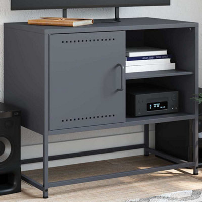 Vidaxl Tv Cabinet Anthracite 68X39X60.5 Cm Steel from B&Q