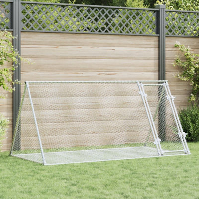B&Q -  Rabbit Hutch Silver 200X105X91 Cm Galvanised Steel