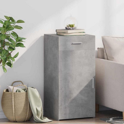 Vidaxl (Concrete Grey) Sideboard Cupboard Side Cabinet Highboard Concrete Grey Engineered Wood - Image 3