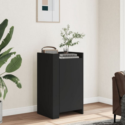 B&Q -  Sideboard Black 45X35X75 Cm Engineered Wood