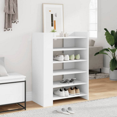 Vidaxl Shoe Cabinet Shoe Storage Cupboard Shoe Rack White Engineered Wood - Image 3