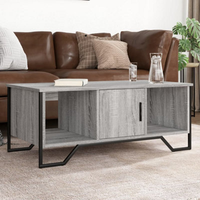 vidaXL - Coffee Table - 100x51x40 cm - Grey - Image 3