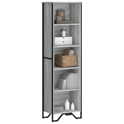Vidaxl Bookcase Grey Sonoma 50X31X169 Cm Engineered Wood from B&Q