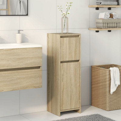 Vidaxl Bathroom Cabinet Sonoma Oak 30X30X95 Cm Engineered Wood from B&Q