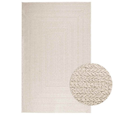 B&Q -  Rug Zizur Cream 160X230 Cm Jute Look Indoor And Outdoor