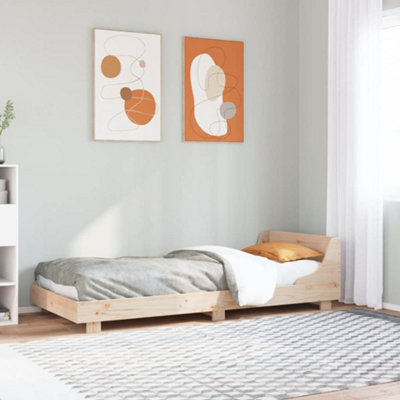 Vidaxl Bed Frame Without Mattress 90X190 Cm Single Solid Wood Pine from B&Q