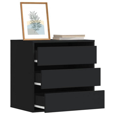 B&Q -  Corner Chest Of Drawers Black 60X41X58 Cm Engineered Wood