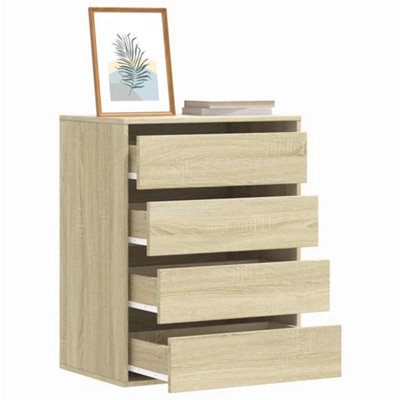 B&Q -  Corner Chest Of Drawers Sonoma Oak 60X41X76 Cm Engineered Wood