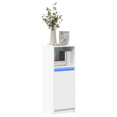 Vidaxl Sideboard With Led White 38X34X100 Cm Engineered Wood from B&Q