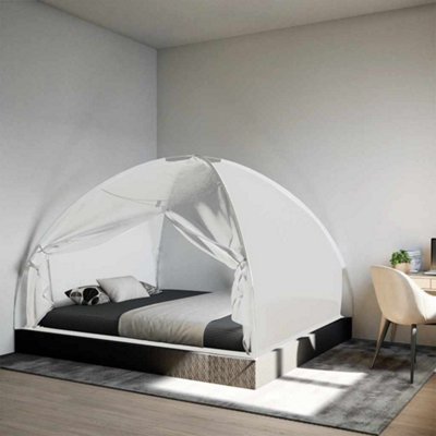  - Mosquito Net Mongolia With Doors 220 Mesh White 200X180X135 Cm