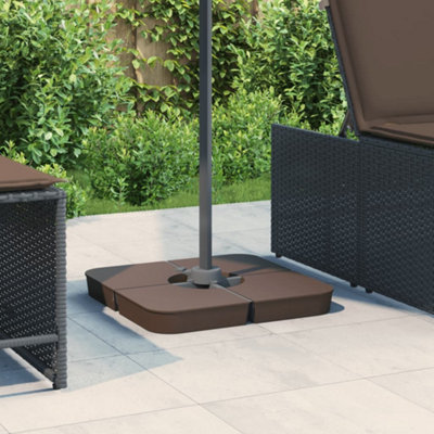 Walplus 4 Piece Parasol Base Set For Cross Stand Parasol 100 Kg Pp from B&Q